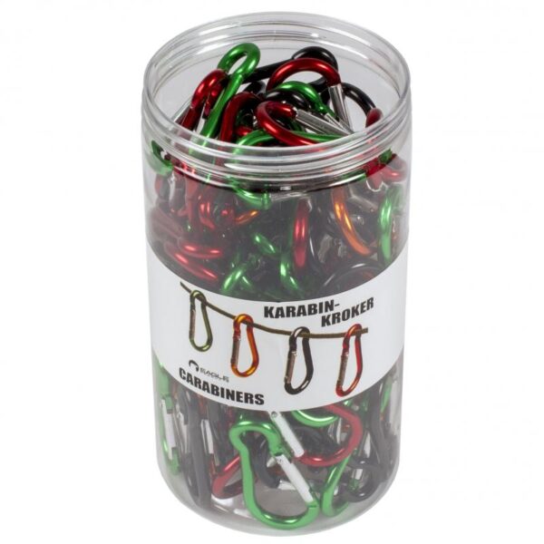 Eagle Products Eagle Products Krukke M- 100 Stk Karabinkroker, Ass. Farger CARJAR Bardu Sport 1