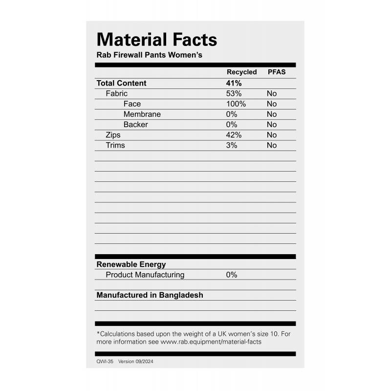 Rab Rab Firewall Pants Wmns QWI-35 Bardu Sport 3