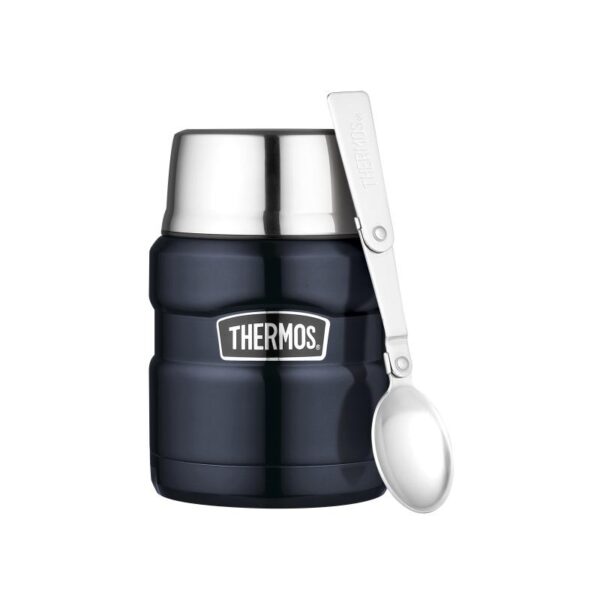 Thermos Stainless King Mattermos Med Skje 470 Ml - Mørkeblå 249328 Bardu Sport 1
