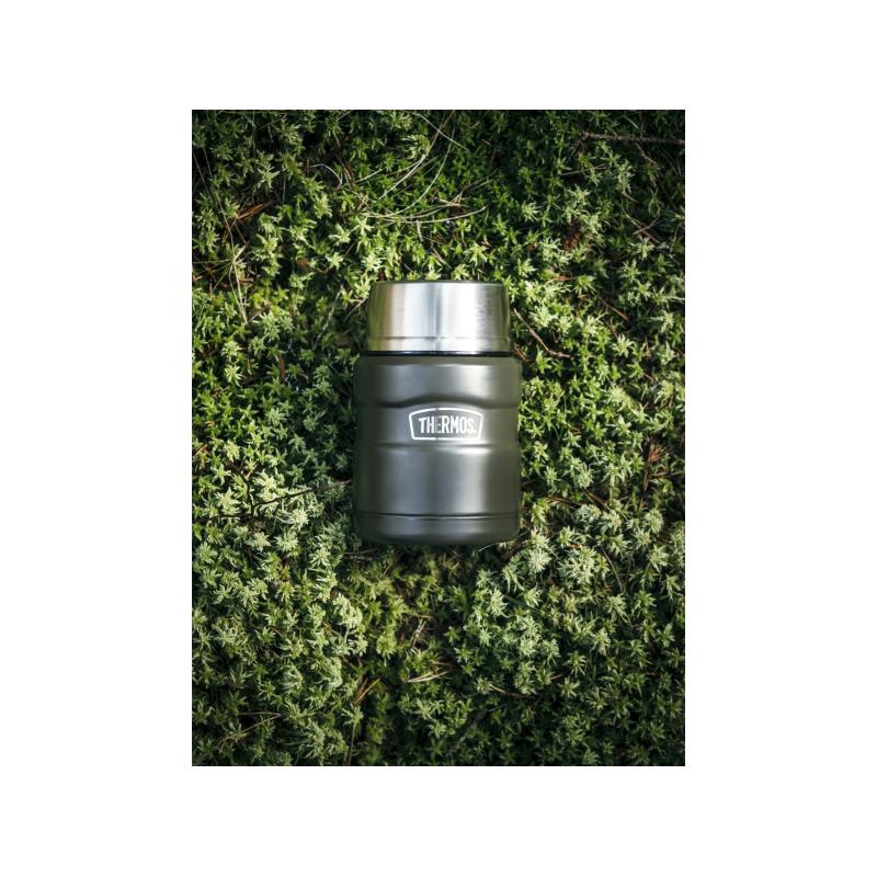 Thermos Stainless King Mattermos Med Skje 470 Ml - Militærgrønn 23546 Bardu Sport 3